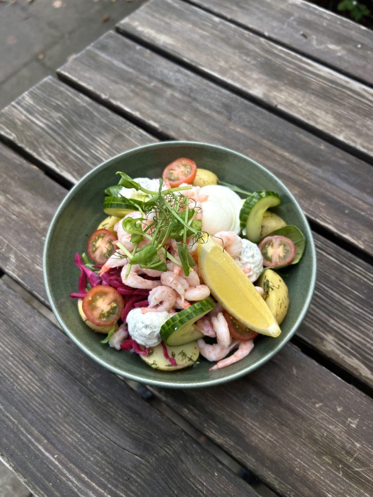 Räksallad hos Bageri Kardemumma